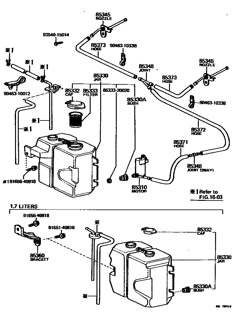8503 — WINDSHIELD WASHER