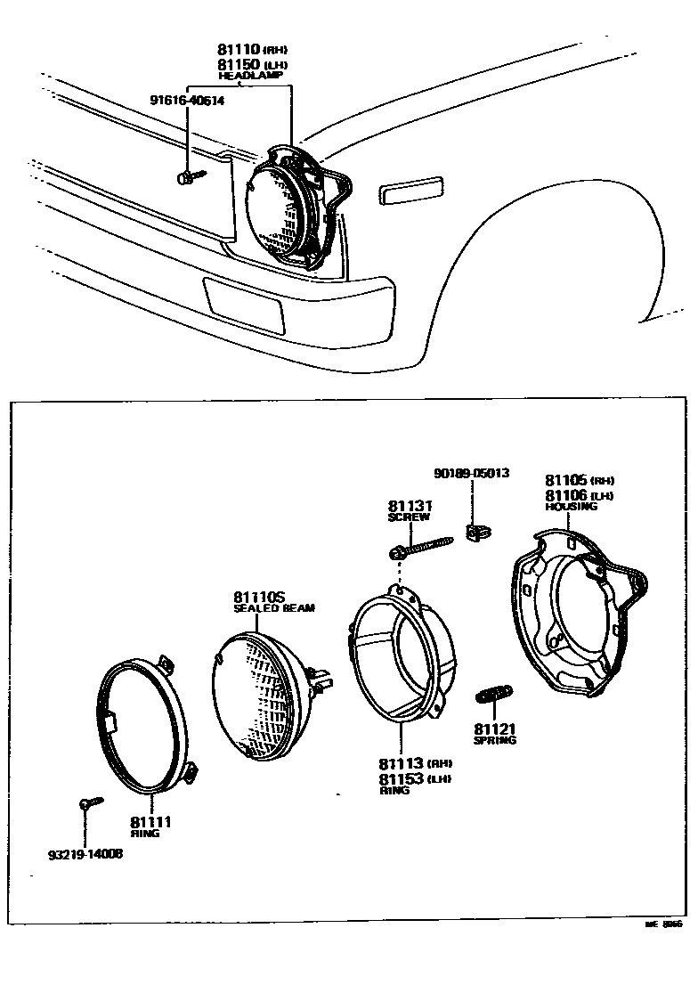 8101 — HEADLAMP