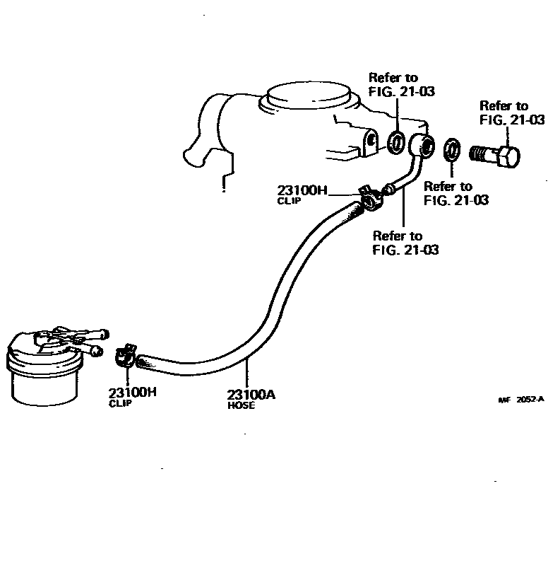 2101 — FUEL PIPE & CLAMP