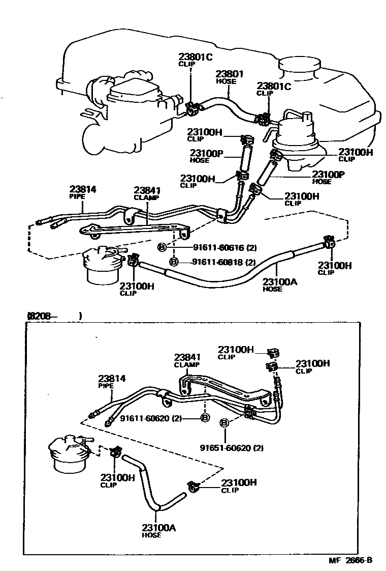2101 — FUEL PIPE & CLAMP