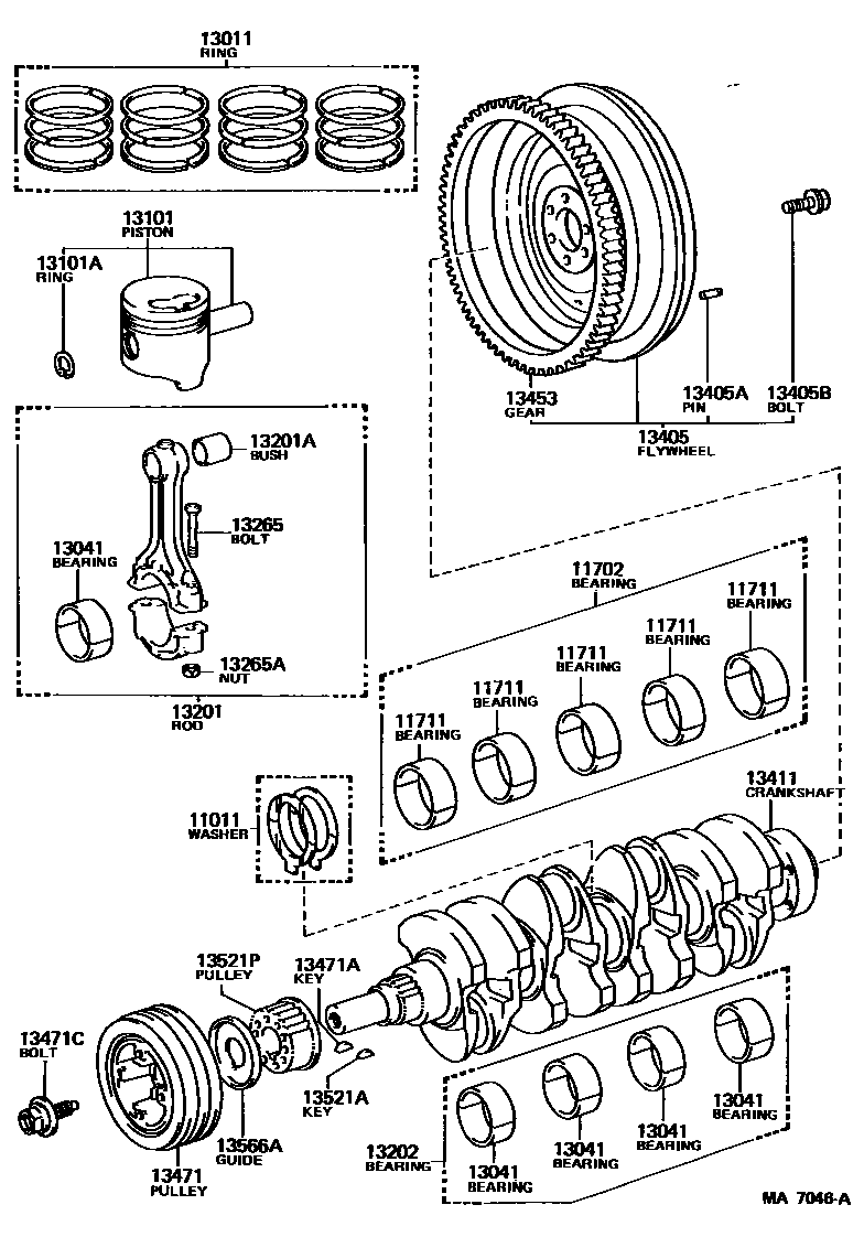 1301 — CRANKSHAFT & PISTON