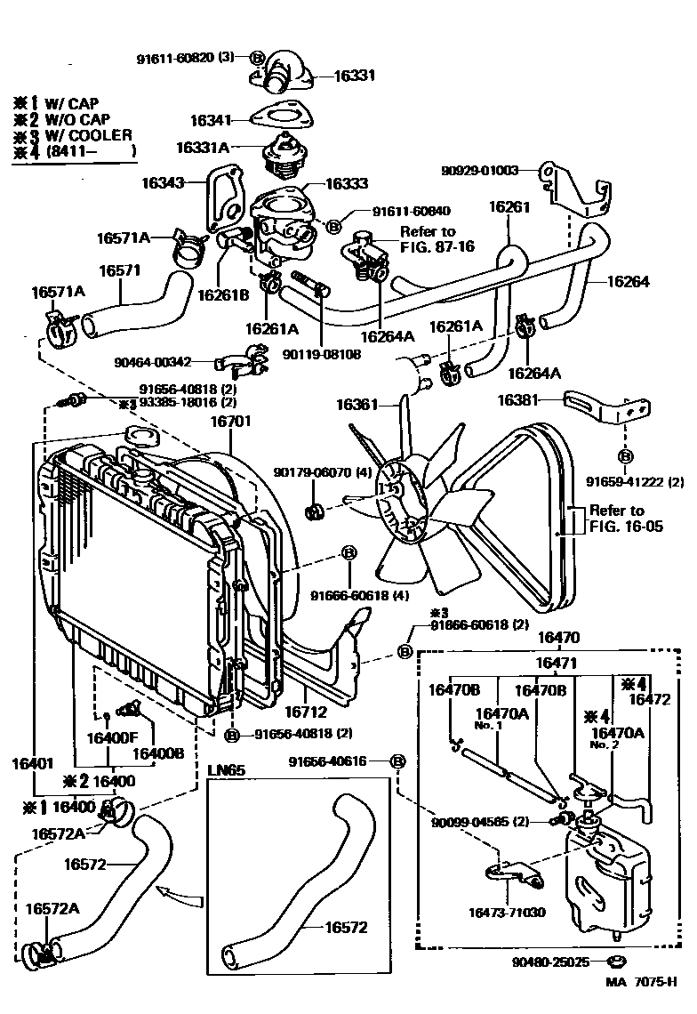 1603 — RADIATOR & WATER OUTLET