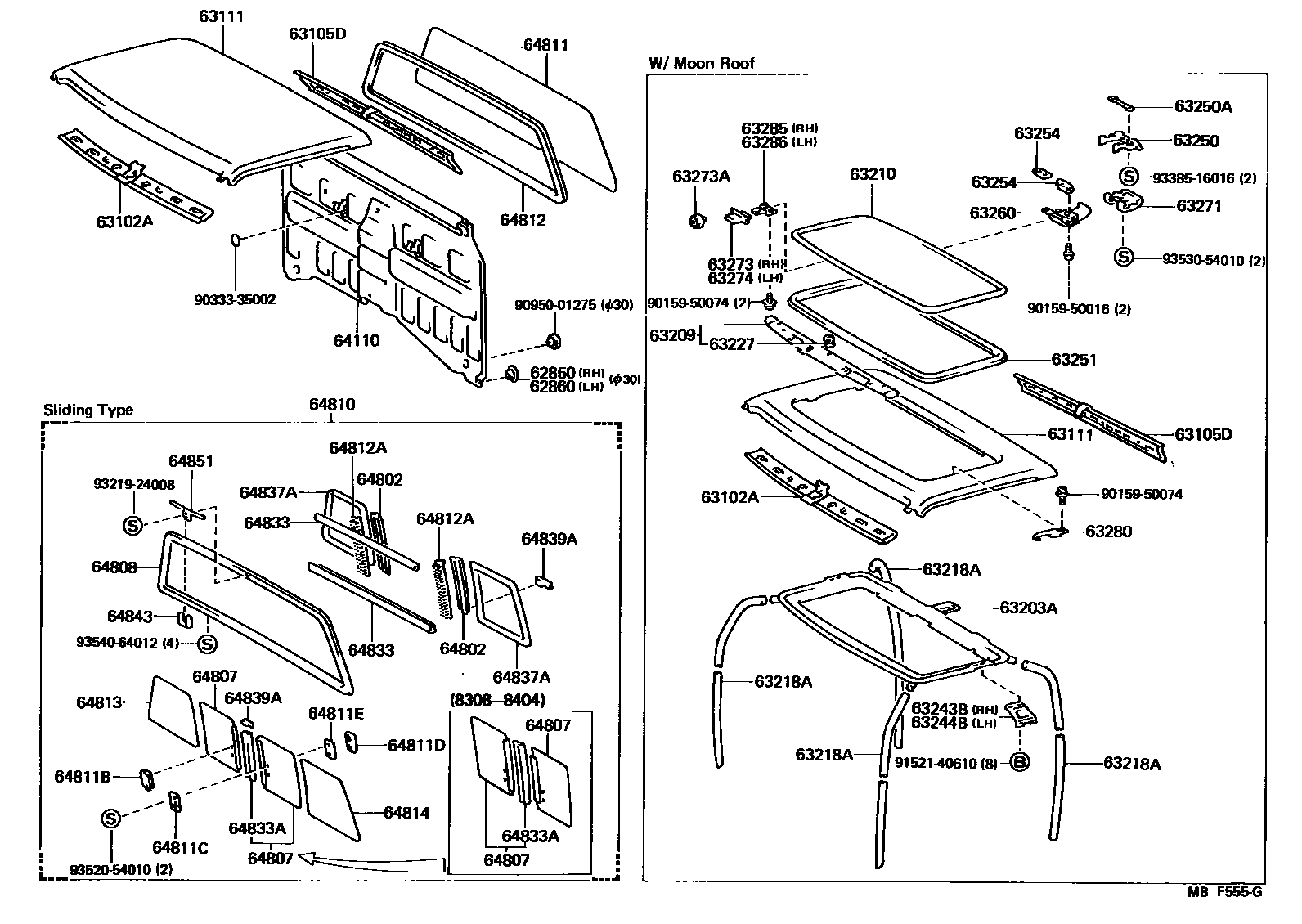 6153 — ROOF PANEL & BACK PANEL