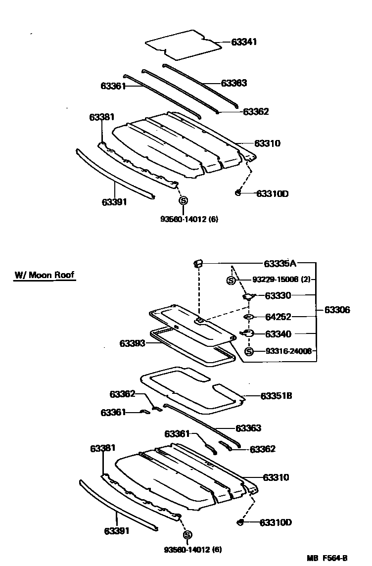 6452 — ROOF HEADLINING & SILENCER PAD