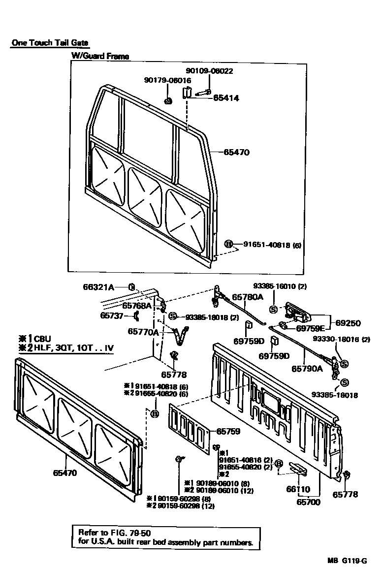 6553 — REAR BODY GUARD FRAME & TAIL GATE