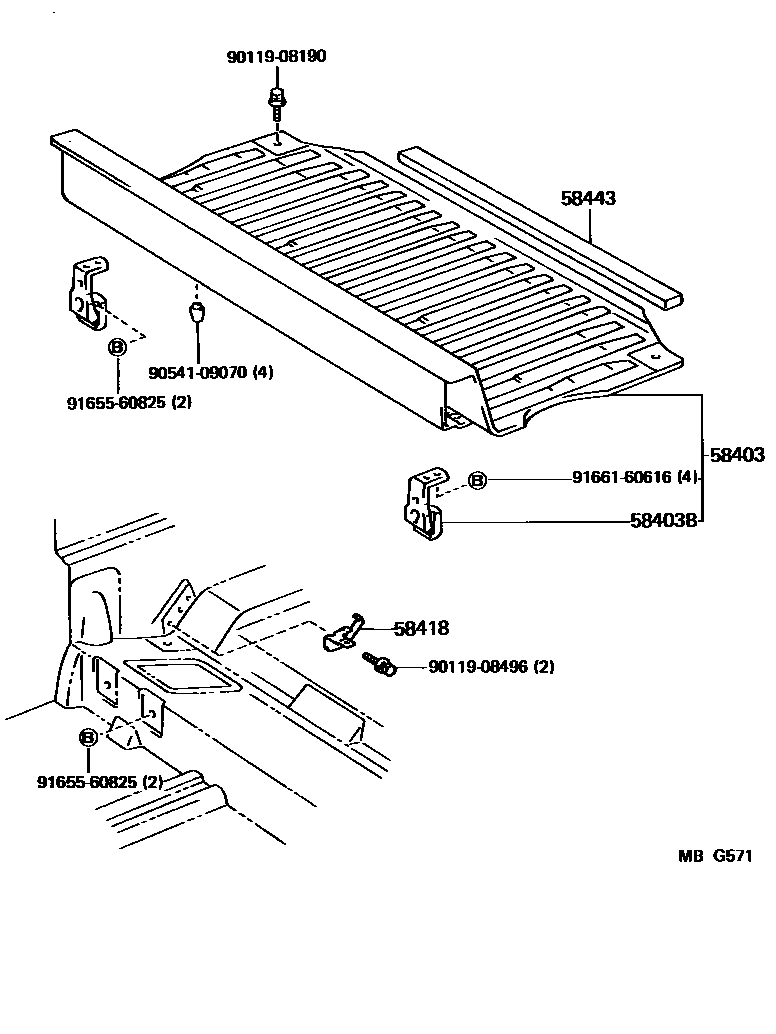 6455 — DECK BOARD & DECK TRIM COVER