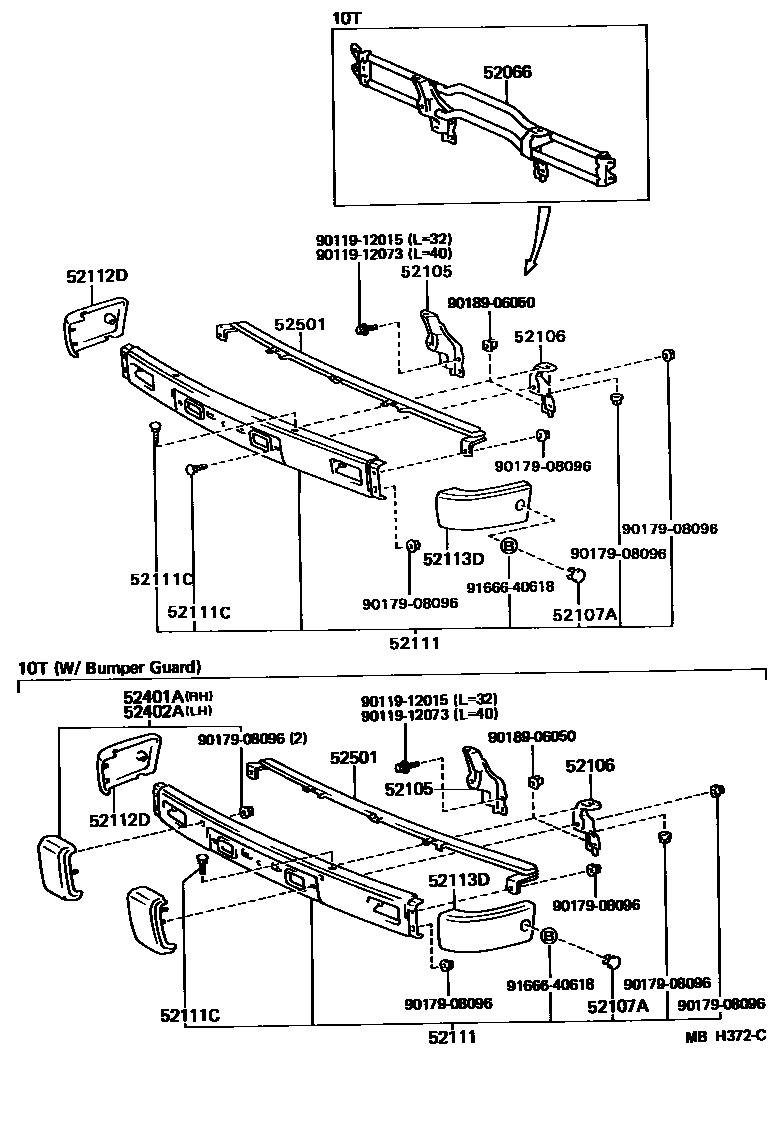 5252 — FRONT BUMPER & BUMPER STAY