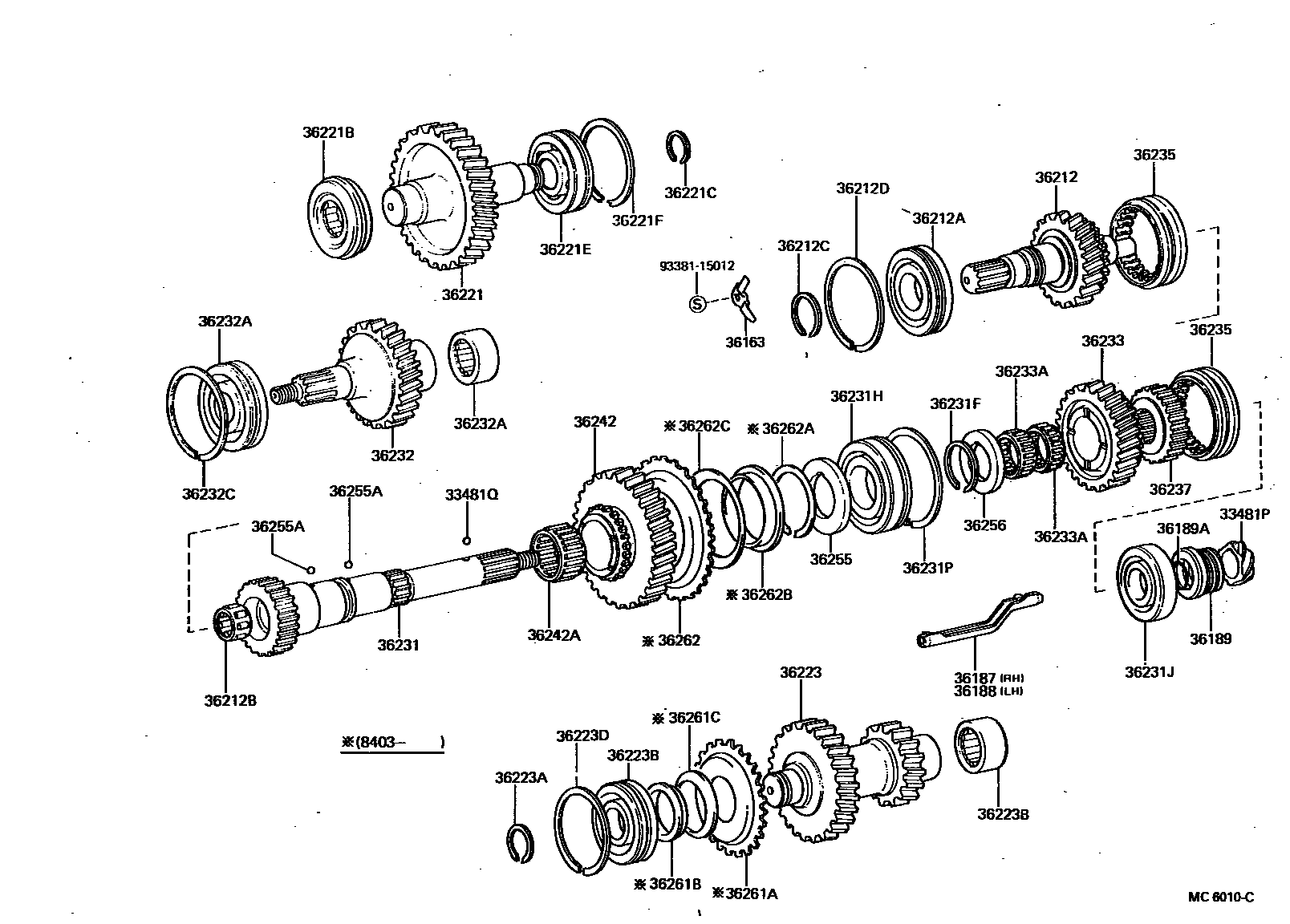 3610 — TRANSFER GEAR