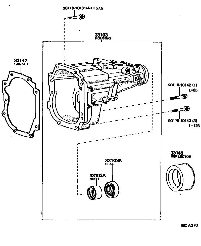 3303 — EXTENSION HOUSING (MTM)