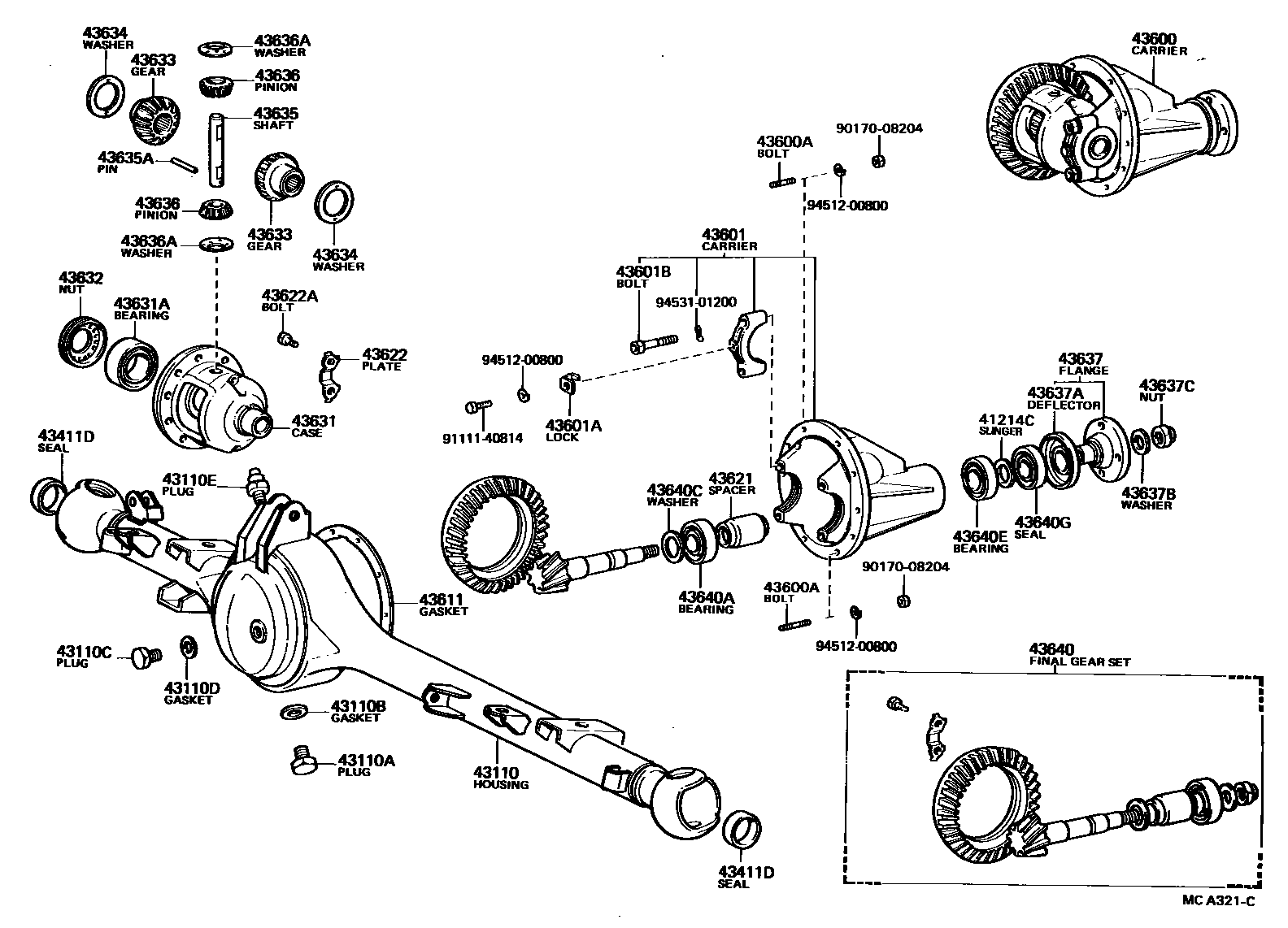 4301 — FRONT AXLE HOUSING & DIFFERENTIAL