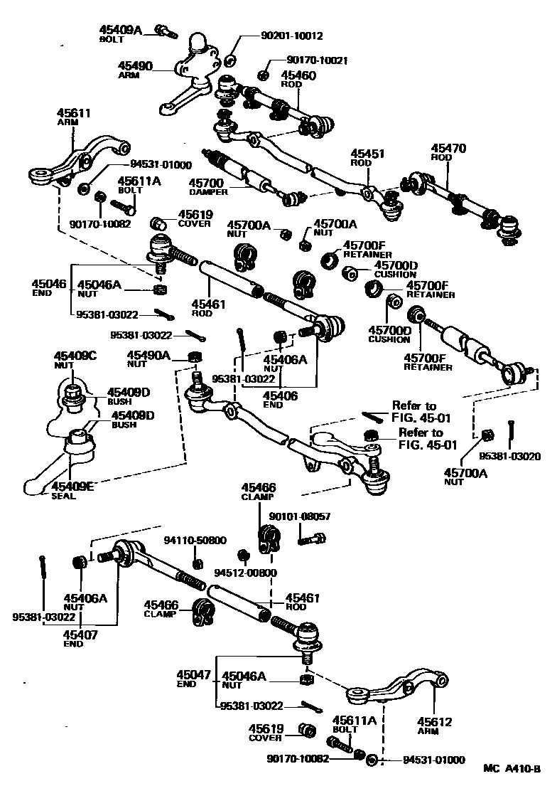 4505 — FRONT STEERING GEAR & LINK