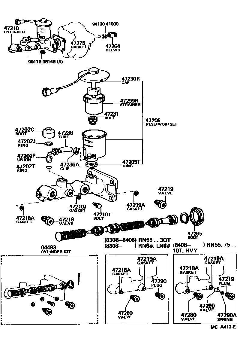 4702 — BRAKE MASTER CYLINDER