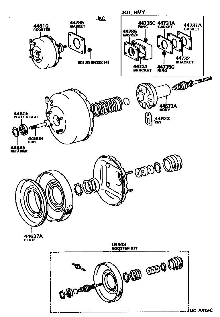 4703 — BRAKE BOOSTER & VACUUM TUBE