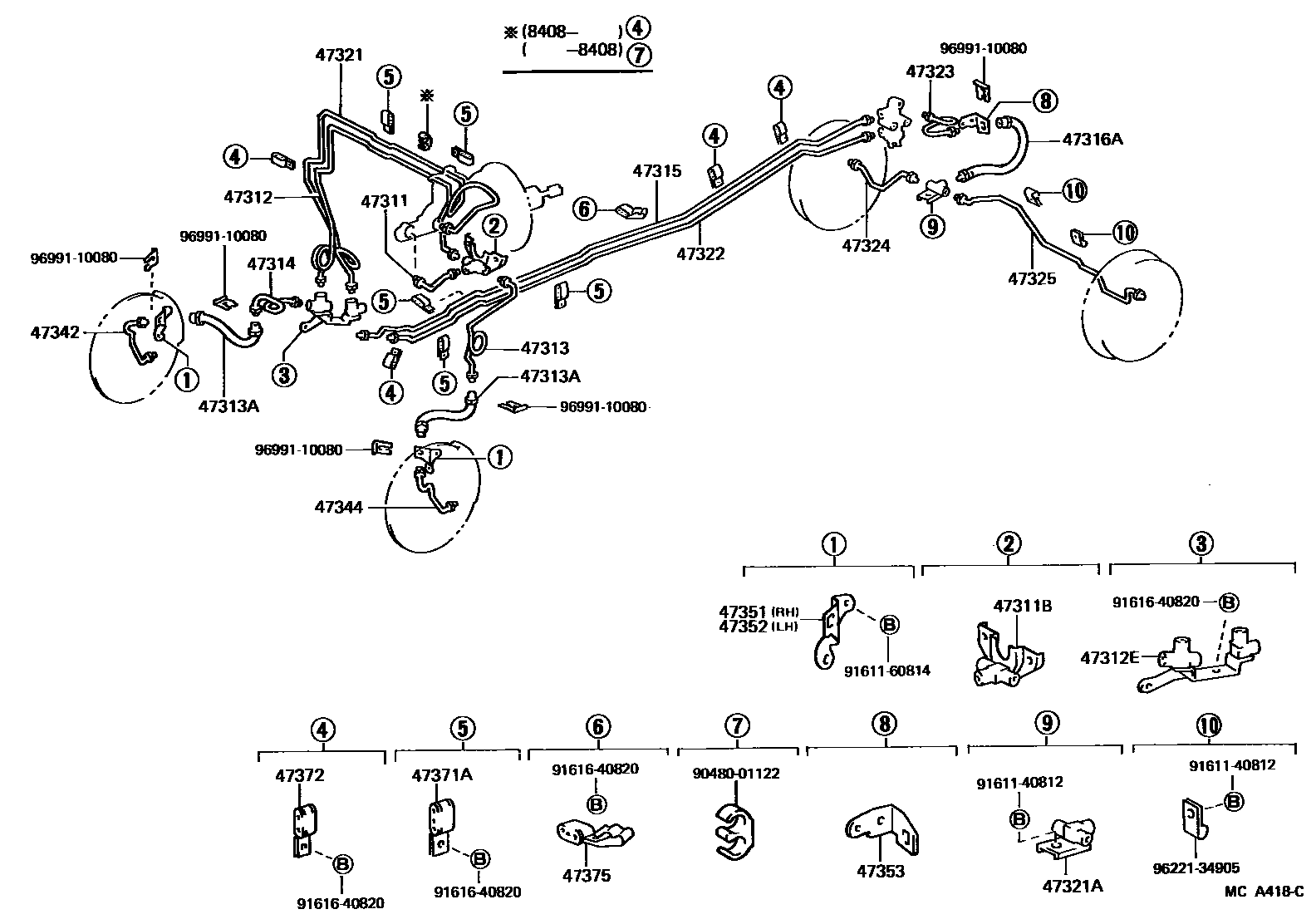 4708 — BRAKE TUBE & CLAMP
