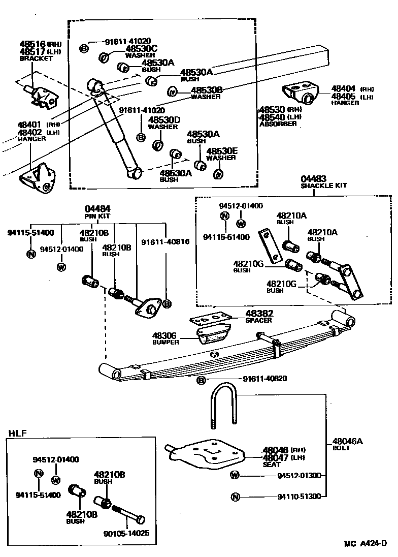 4804 — REAR SPRING & SHOCK ABSORBER