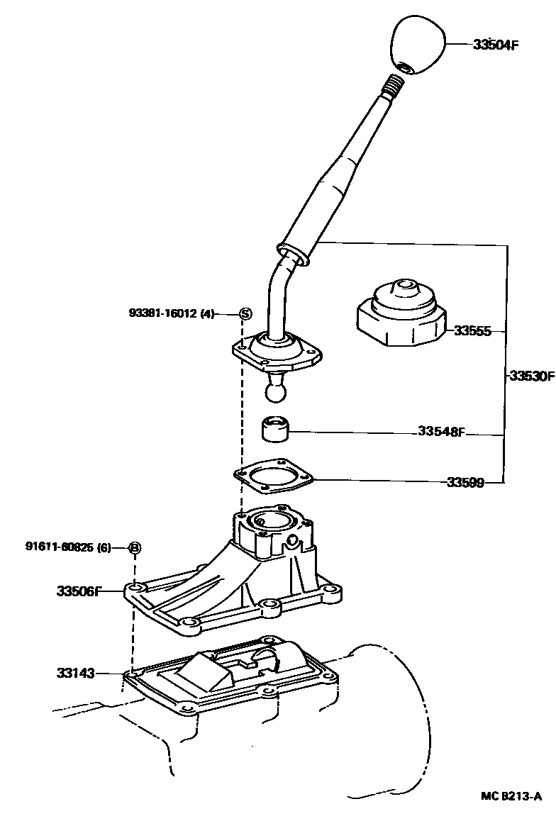3312 — SHIFT LEVER & RETAINER