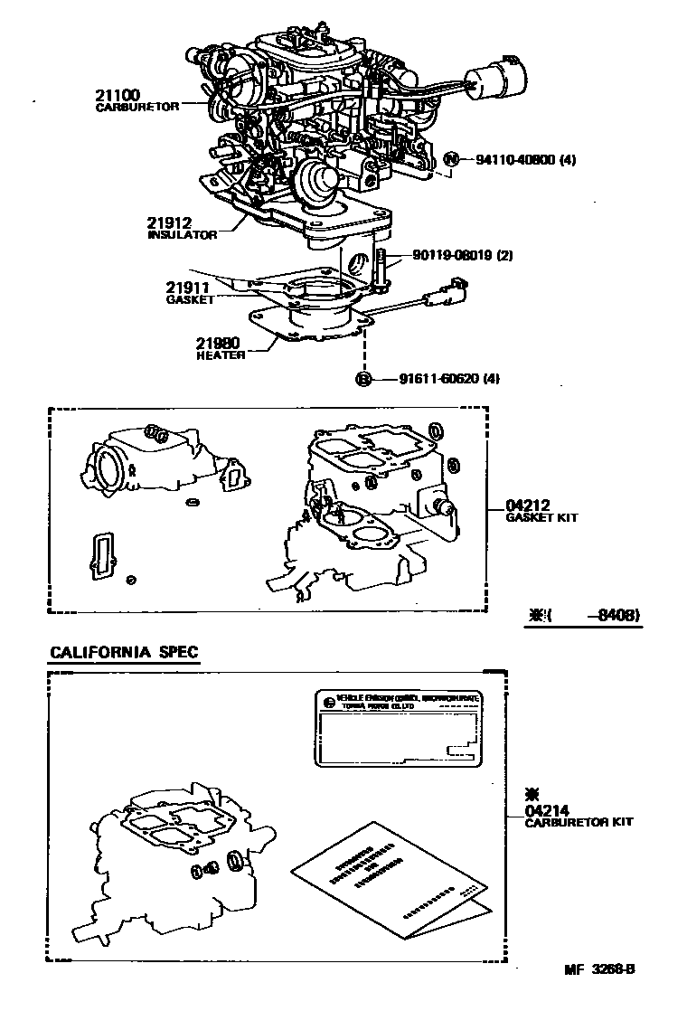 2102 — CARBURETOR ASSEMBLY