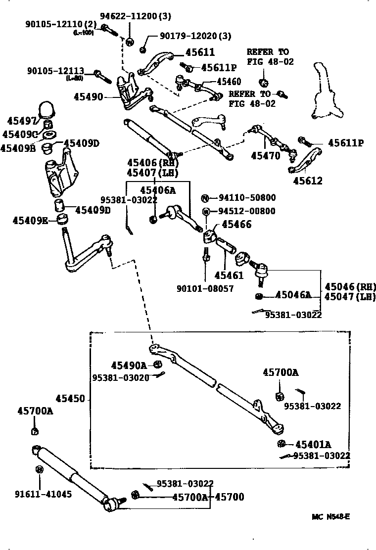 4505 — FRONT STEERING GEAR & LINK