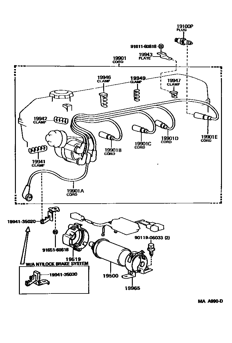 1901 — IGNITION COIL & SPARK PLUG / GLOW PLUG