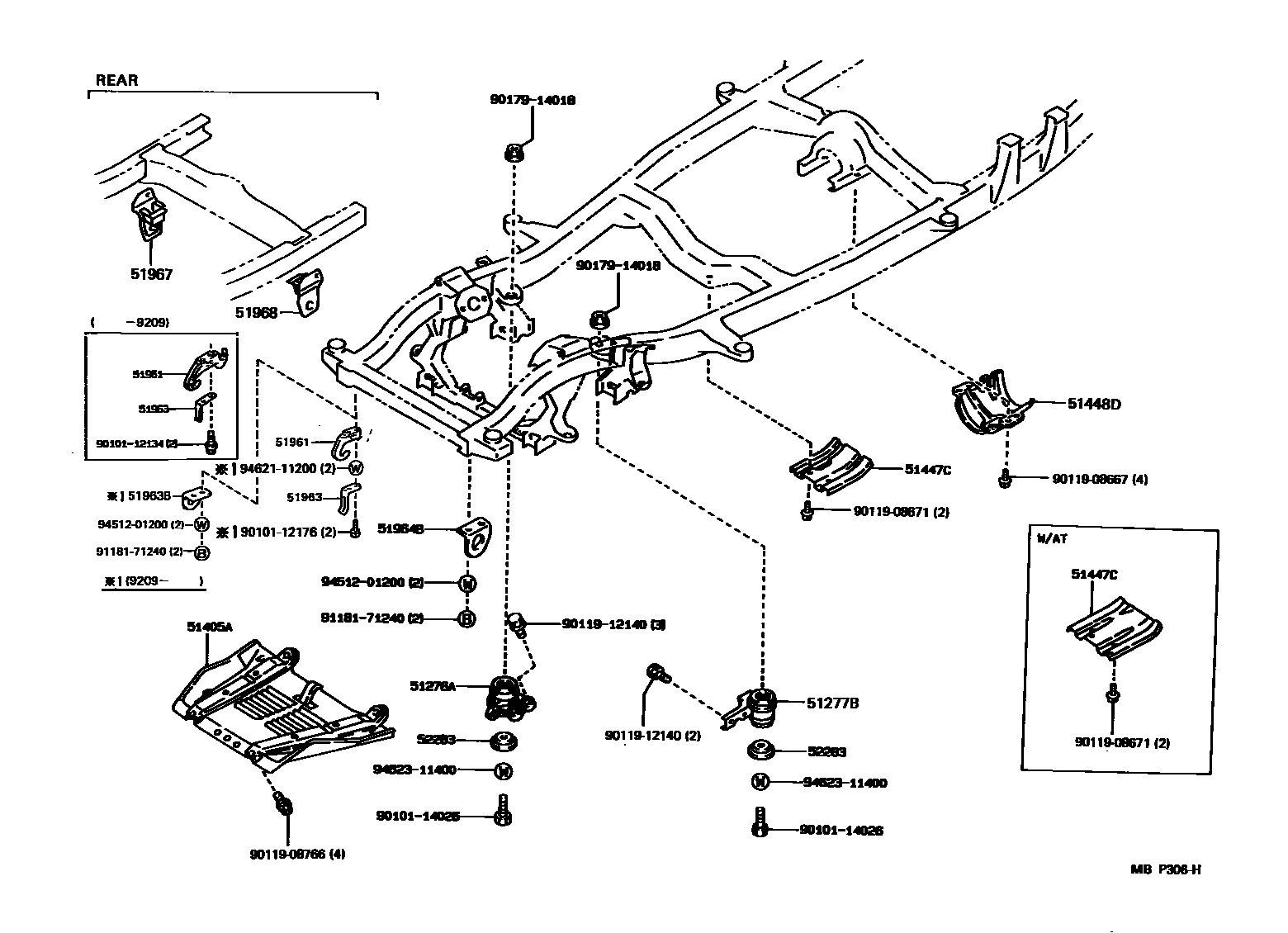 5152 — SUSPENSION CROSSMEMBER & UNDER COVER
