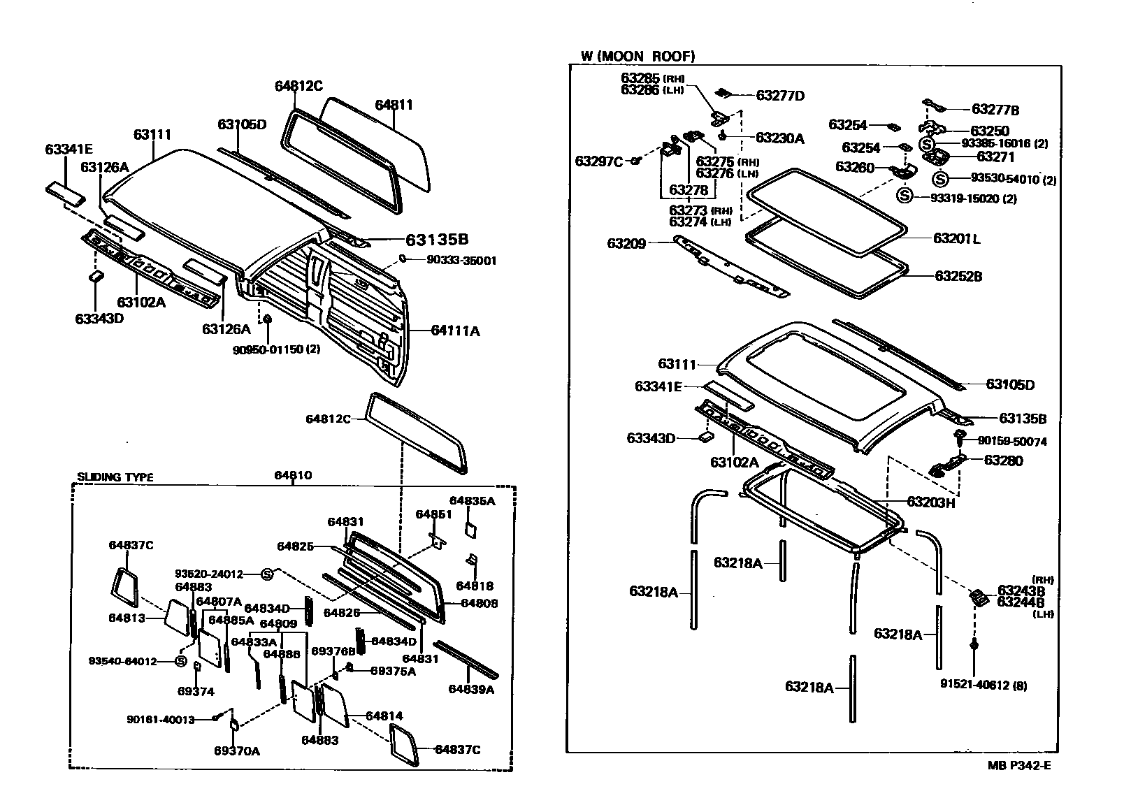 6153 — ROOF PANEL & BACK PANEL