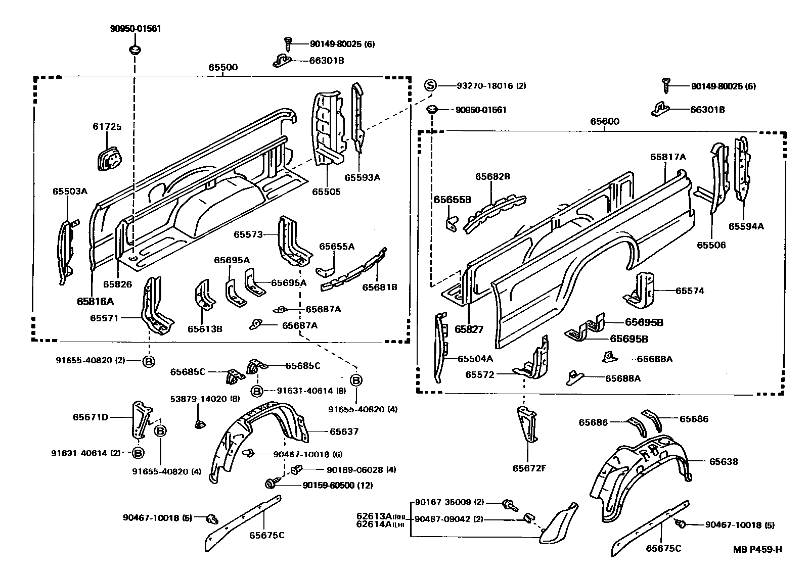 6554 — REAR BODY SIDE PANEL