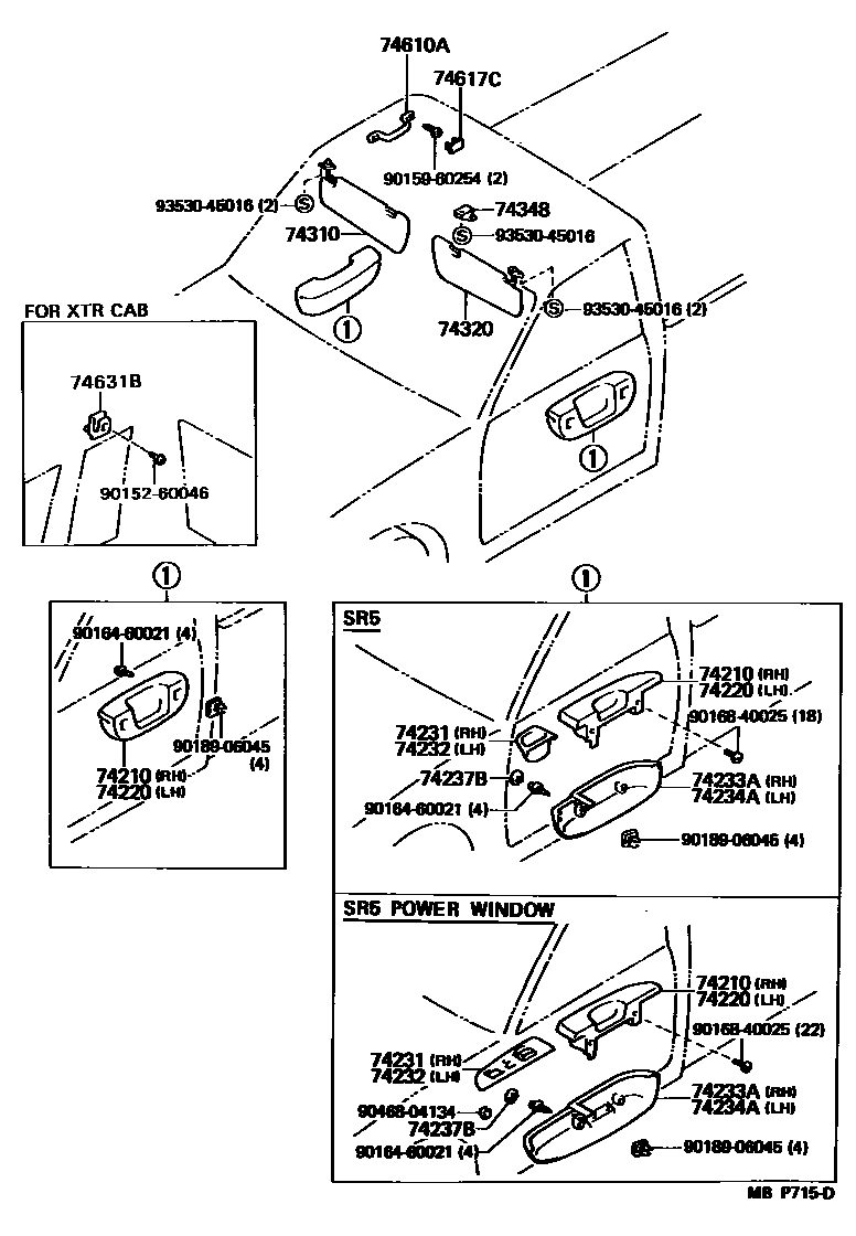 7451 — ARMREST & VISOR