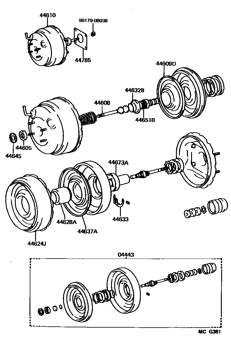 4703 — BRAKE BOOSTER & VACUUM TUBE
