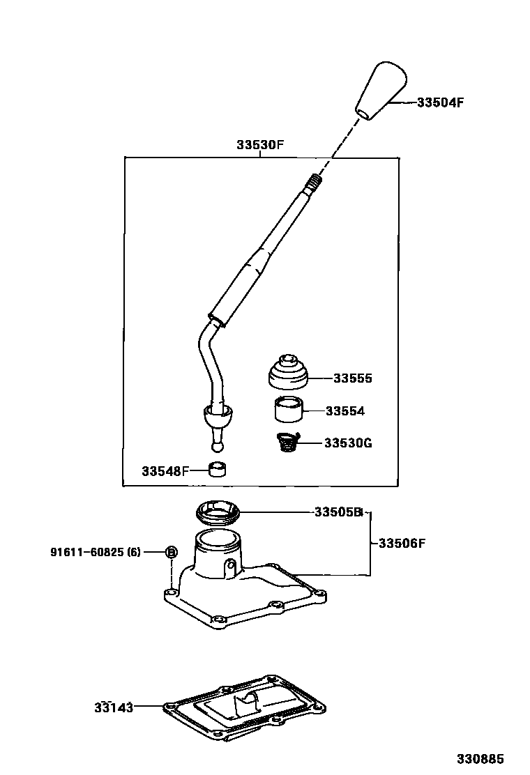3312 — SHIFT LEVER & RETAINER