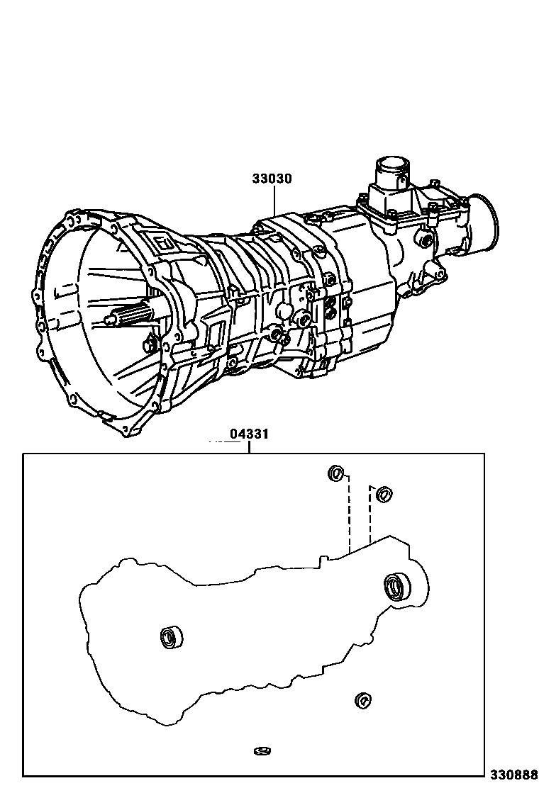 3301 — TRANSAXLE OR TRANSMISSION ASSY & GASKET KIT (MTM)