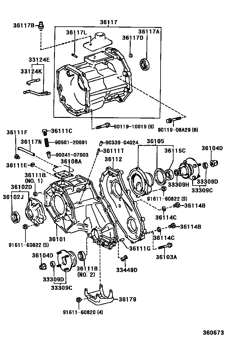 3609 — TRANSFER CASE & EXTENSION HOUSING