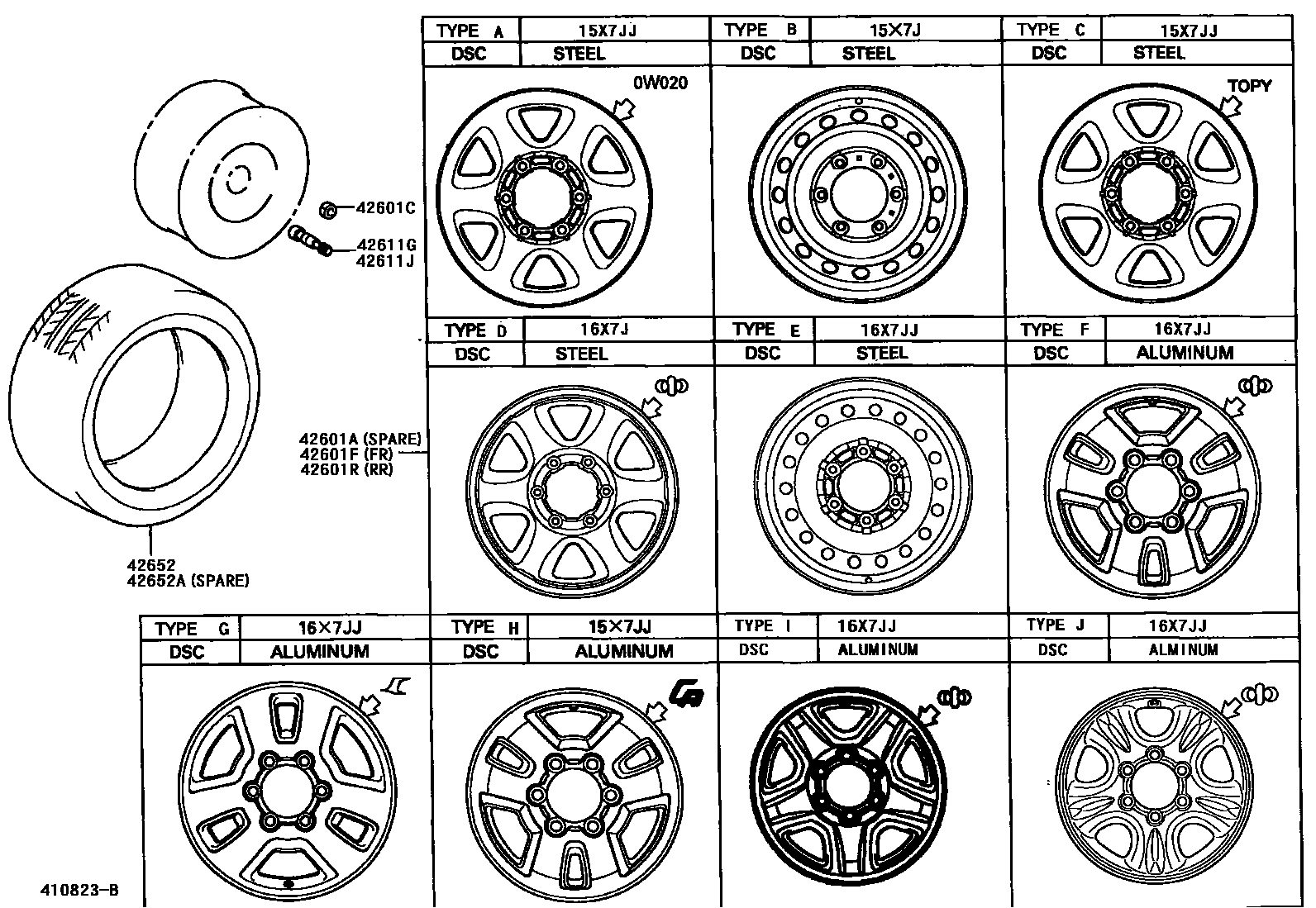4103 — DISC WHEEL & WHEEL CAP