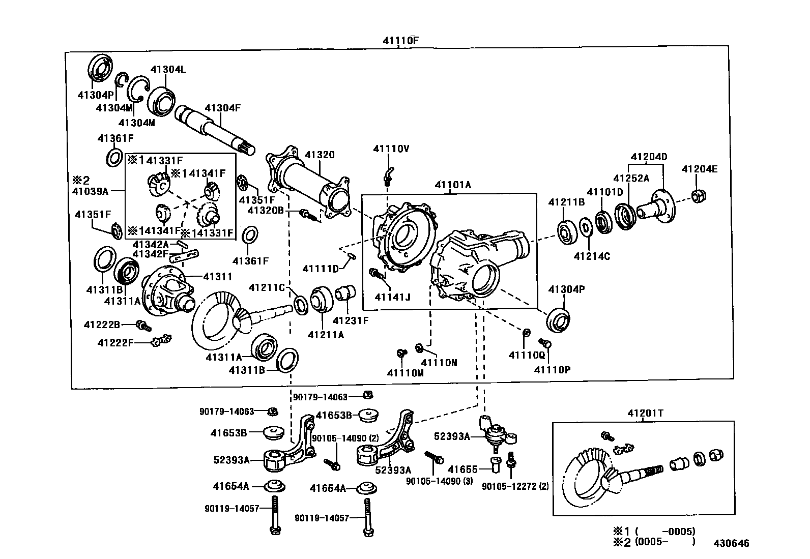 4301 — FRONT AXLE HOUSING & DIFFERENTIAL