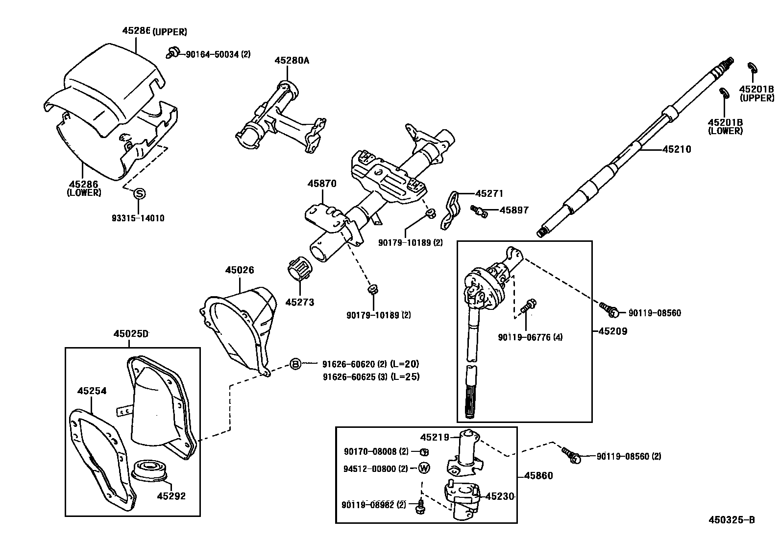 4501 — STEERING COLUMN & SHAFT