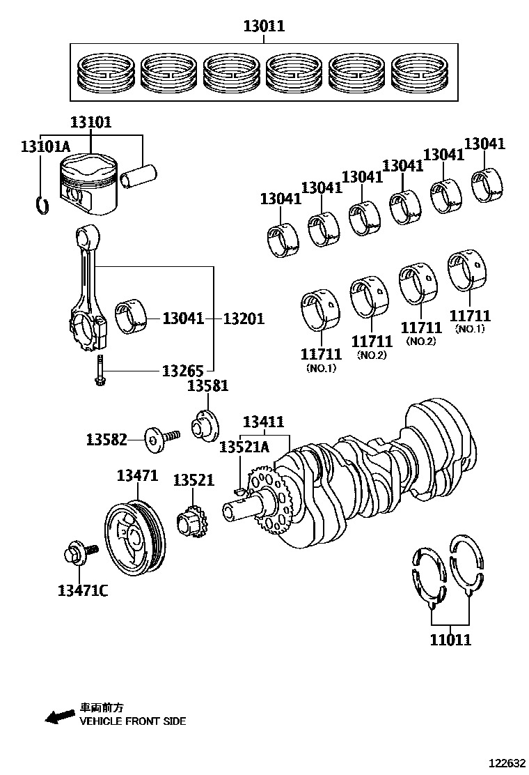 1301 — CRANKSHAFT & PISTON