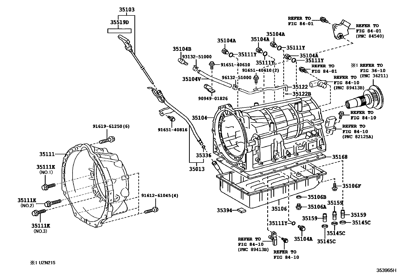 3503 — TRANSMISSION CASE & OIL PAN (ATM)