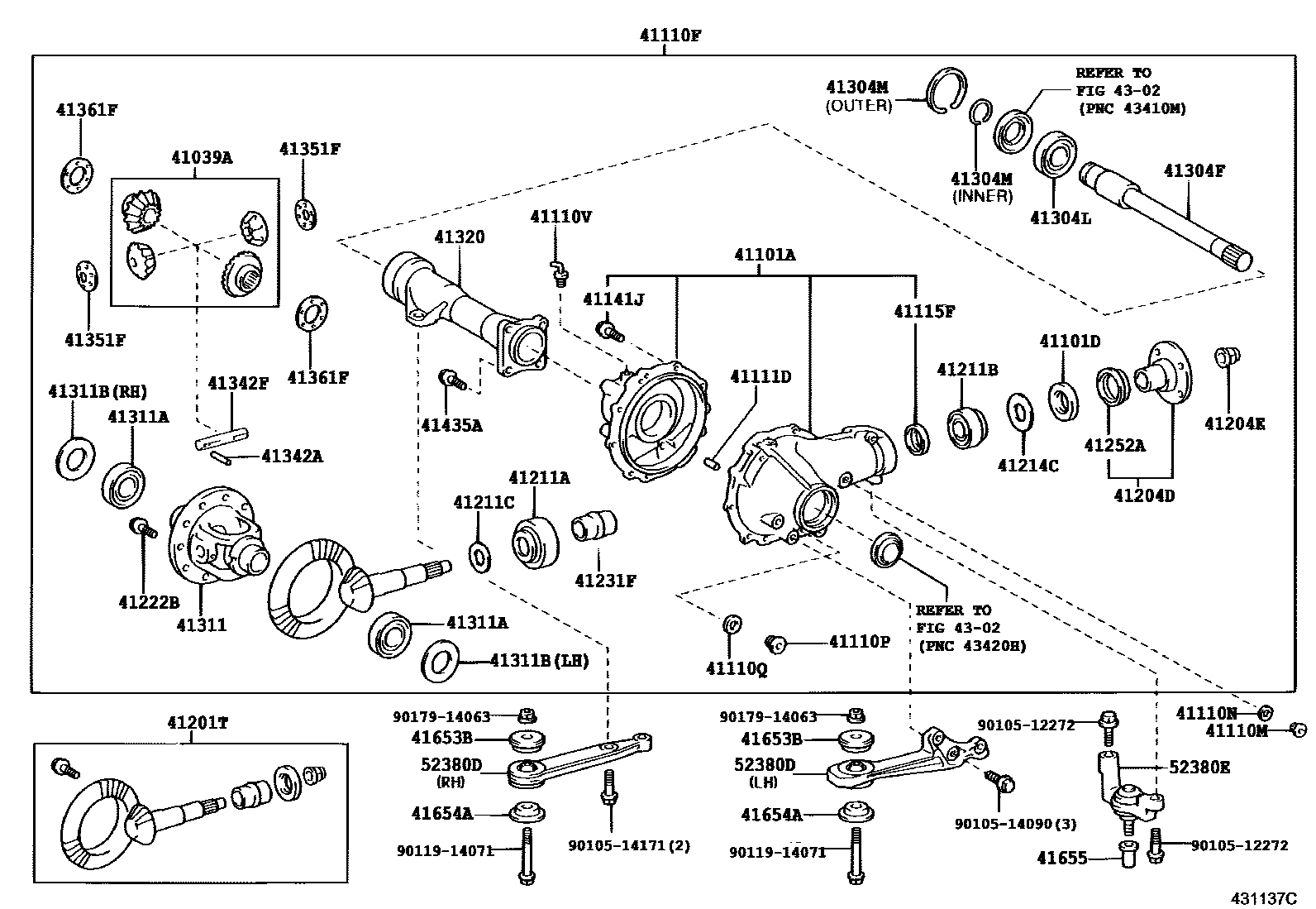 4301 — FRONT AXLE HOUSING & DIFFERENTIAL