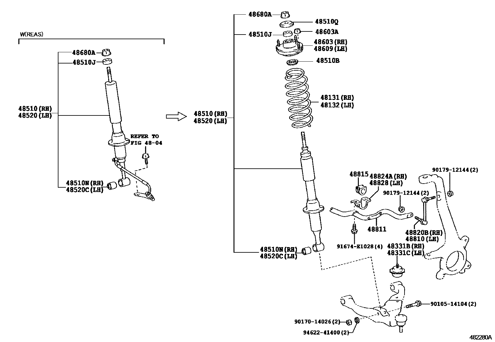 4803 — FRONT SPRING & SHOCK ABSORBER