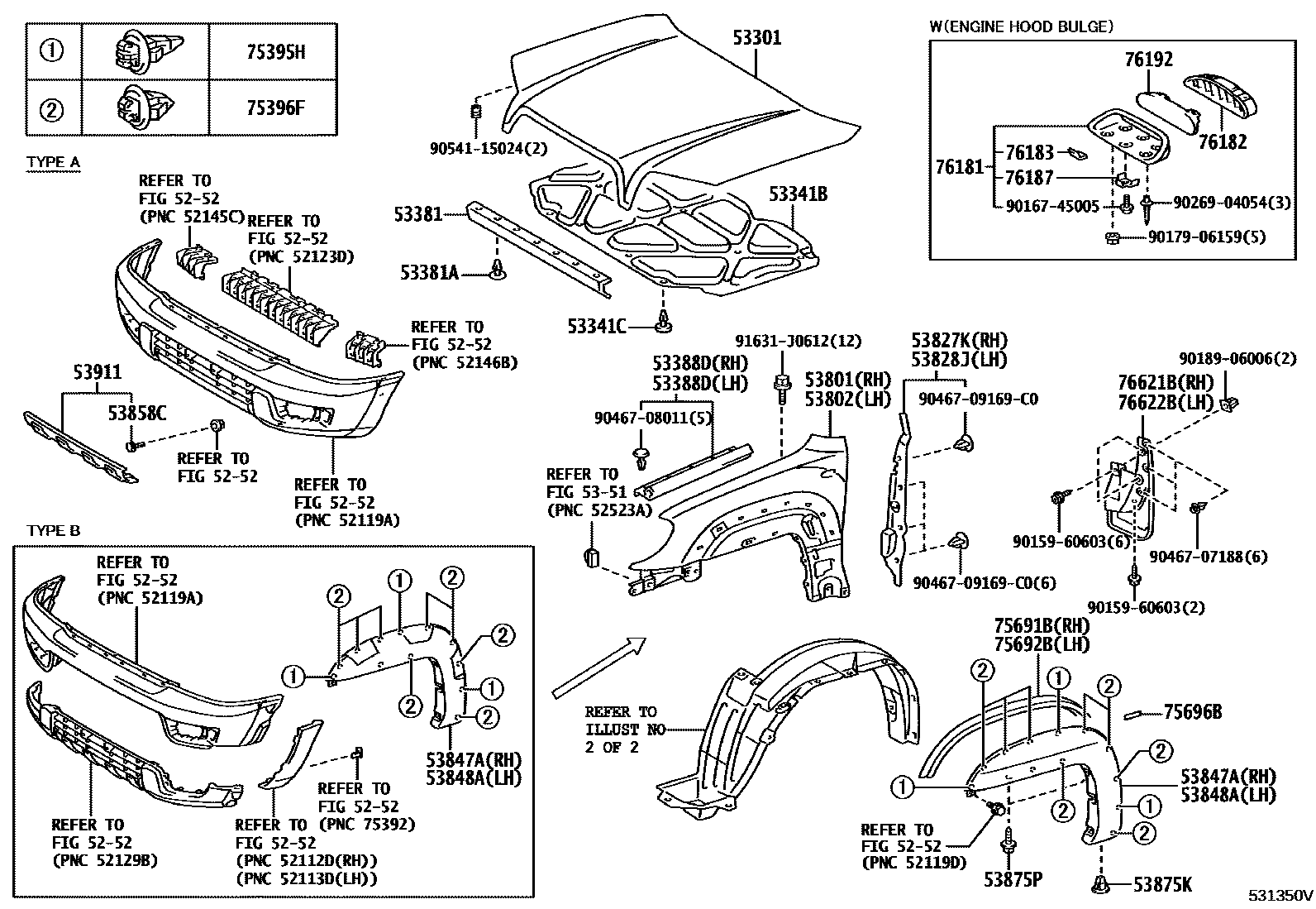 5353 — HOOD & FRONT FENDER