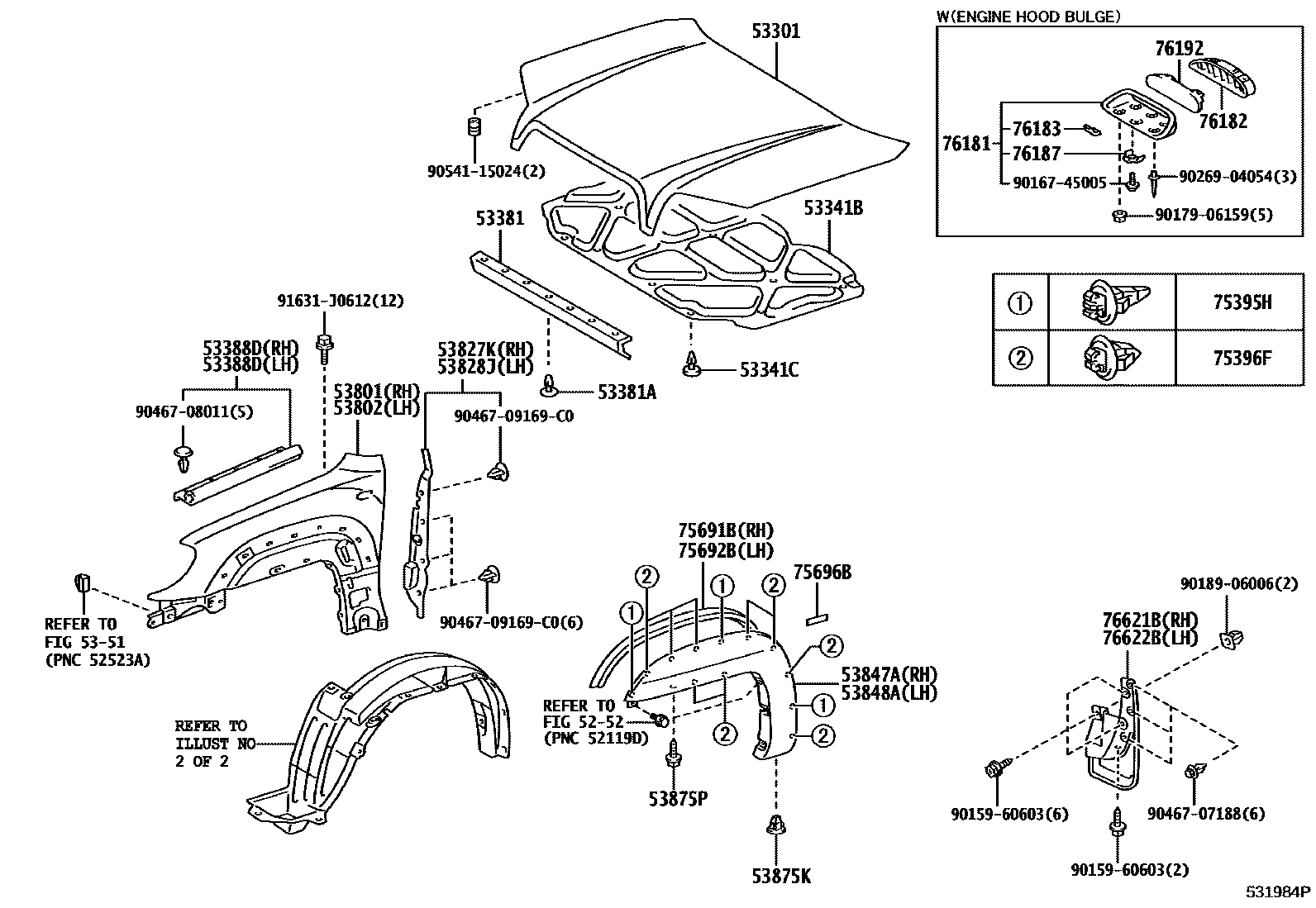 5353 — HOOD & FRONT FENDER