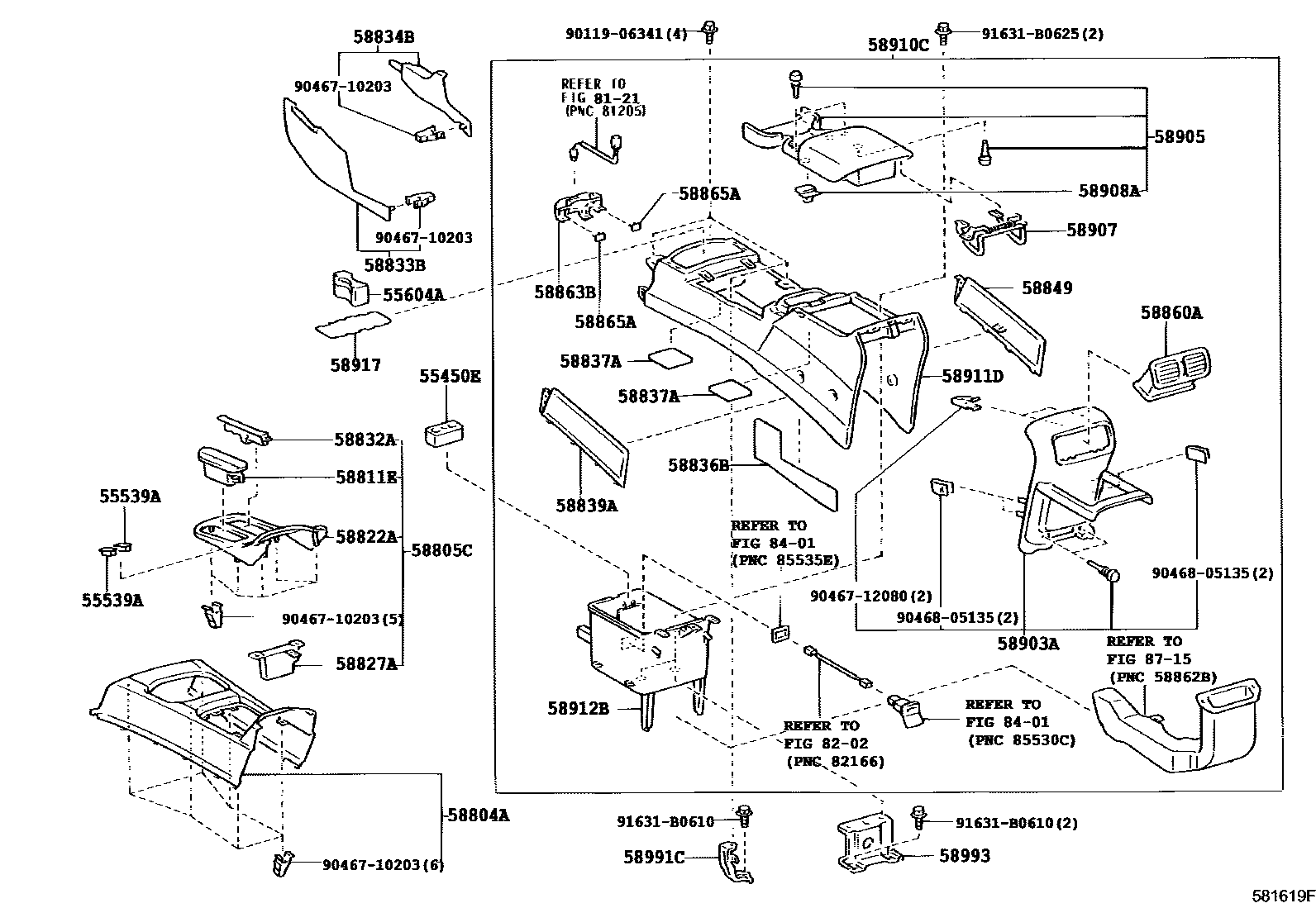 5855 — CONSOLE BOX & BRACKET