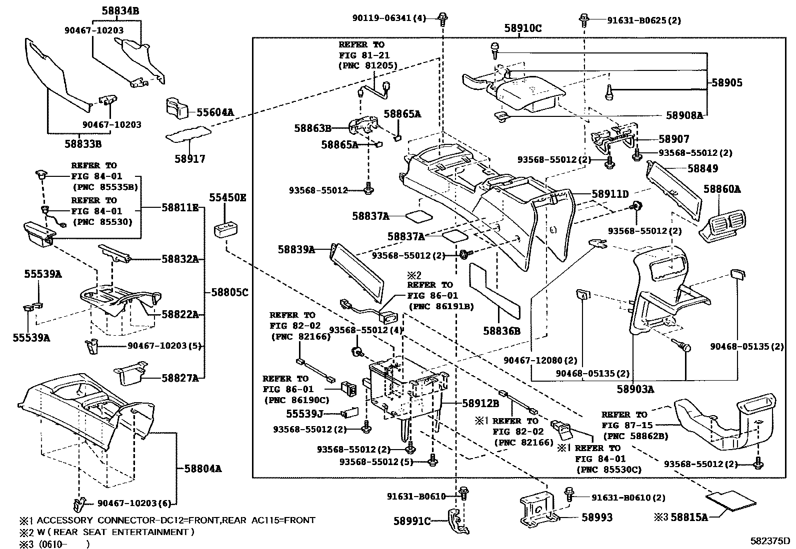 5855 — CONSOLE BOX & BRACKET