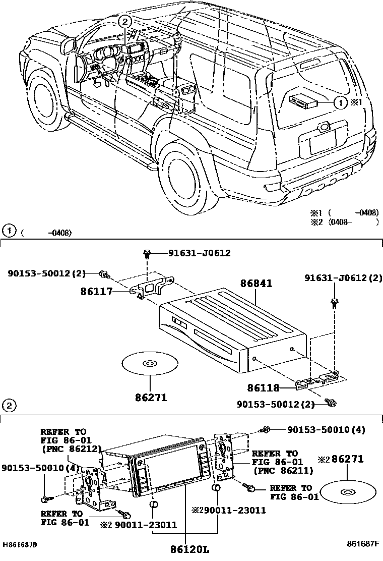 8603 — NAVIGATION & FRONT MONITOR DISPLAY