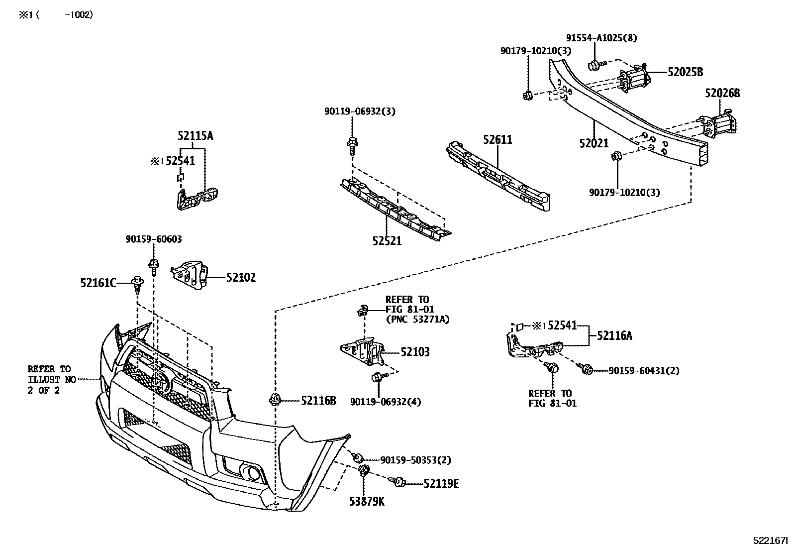 5252 — FRONT BUMPER & BUMPER STAY
