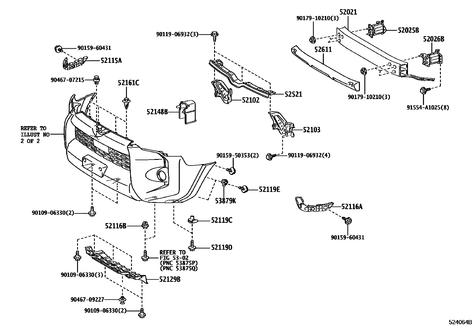 5252 — FRONT BUMPER & BUMPER STAY