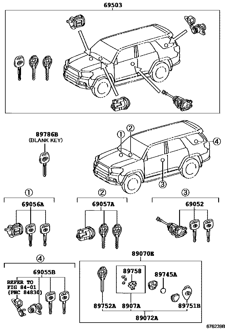 6765 — LOCK CYLINDER SET
