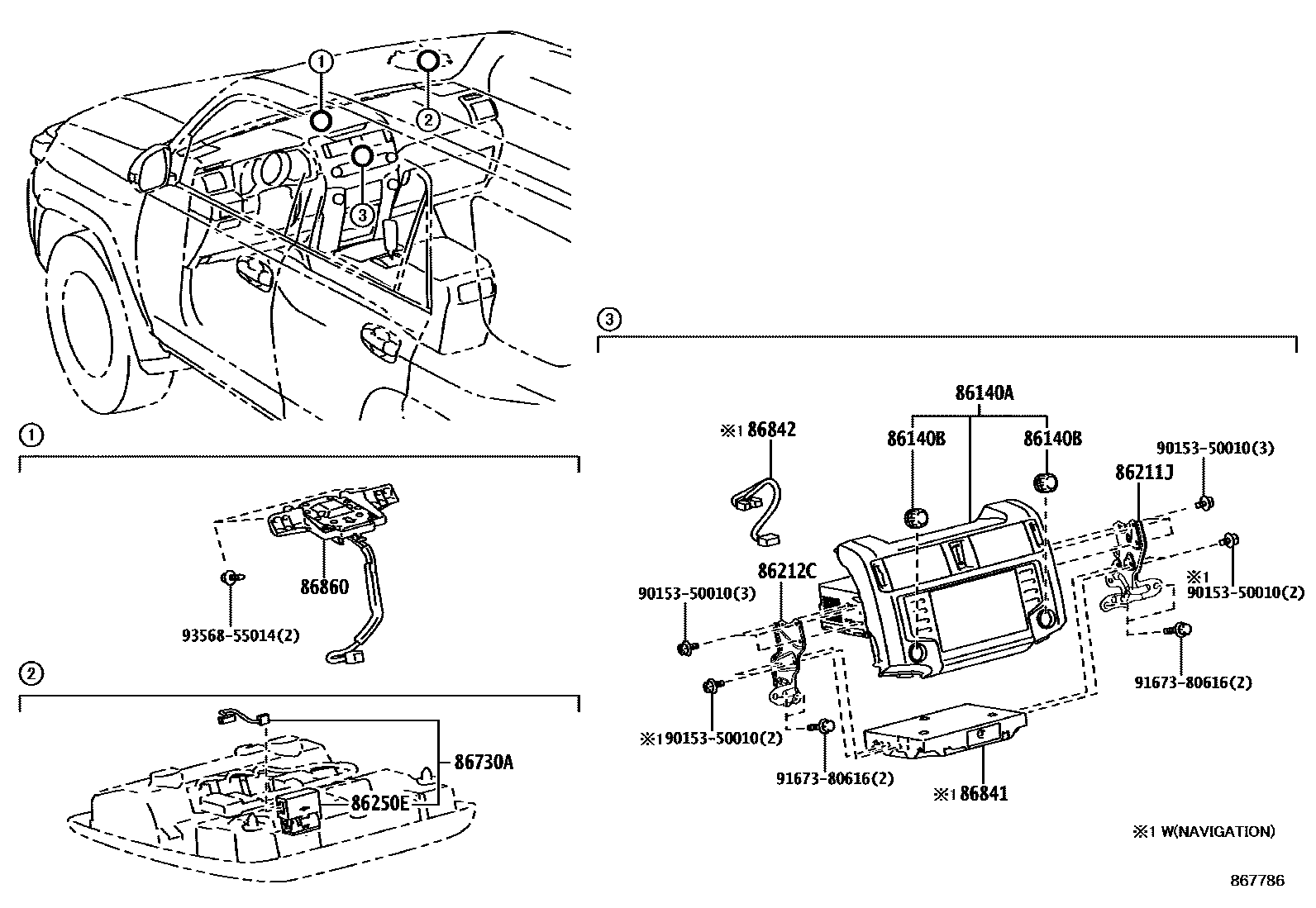 8603 — NAVIGATION & FRONT MONITOR DISPLAY