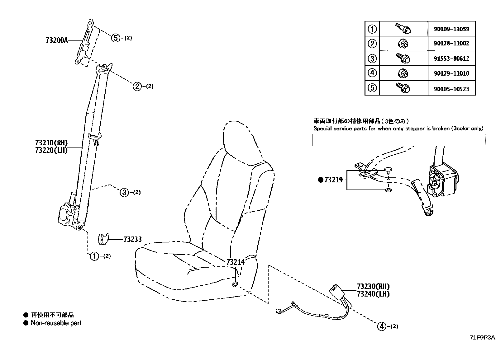 7152 — SEAT BELT