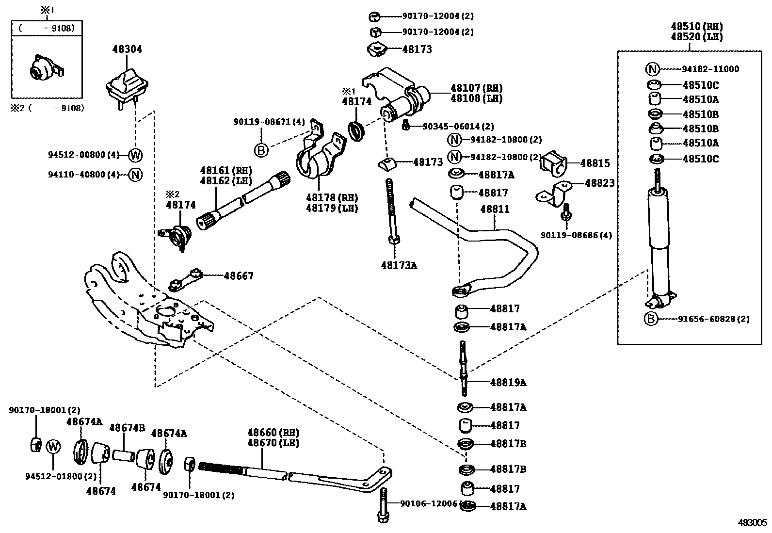 4803 — FRONT SPRING & SHOCK ABSORBER