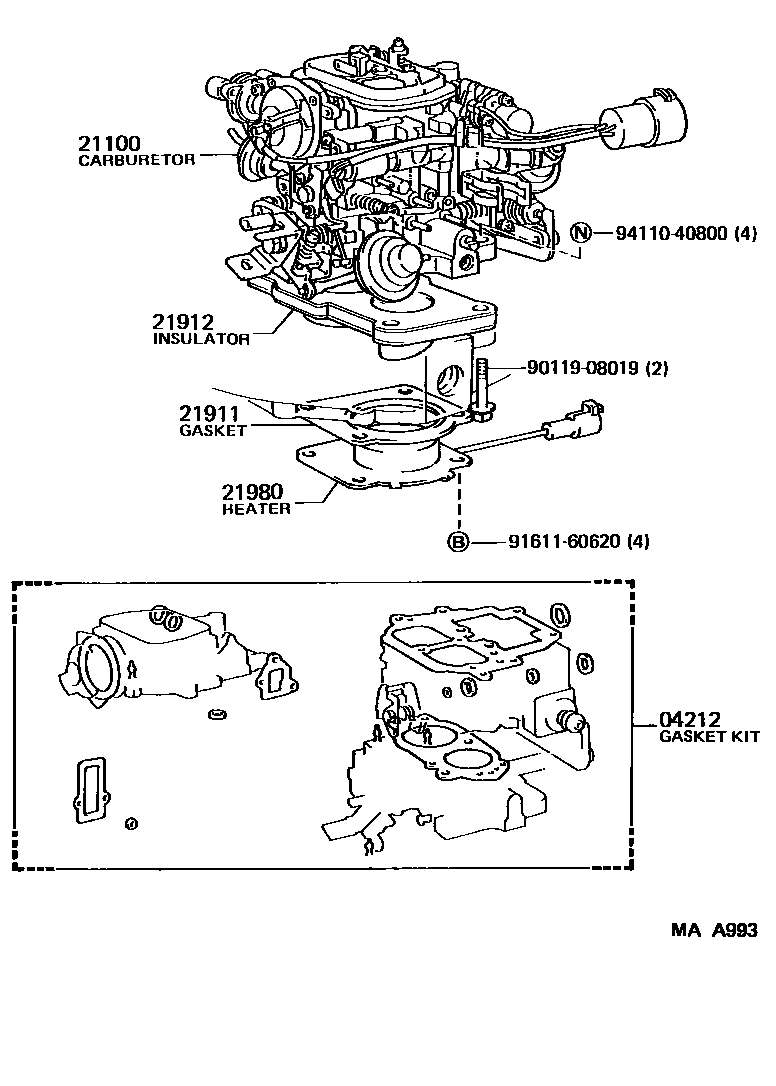 2102 — CARBURETOR ASSEMBLY